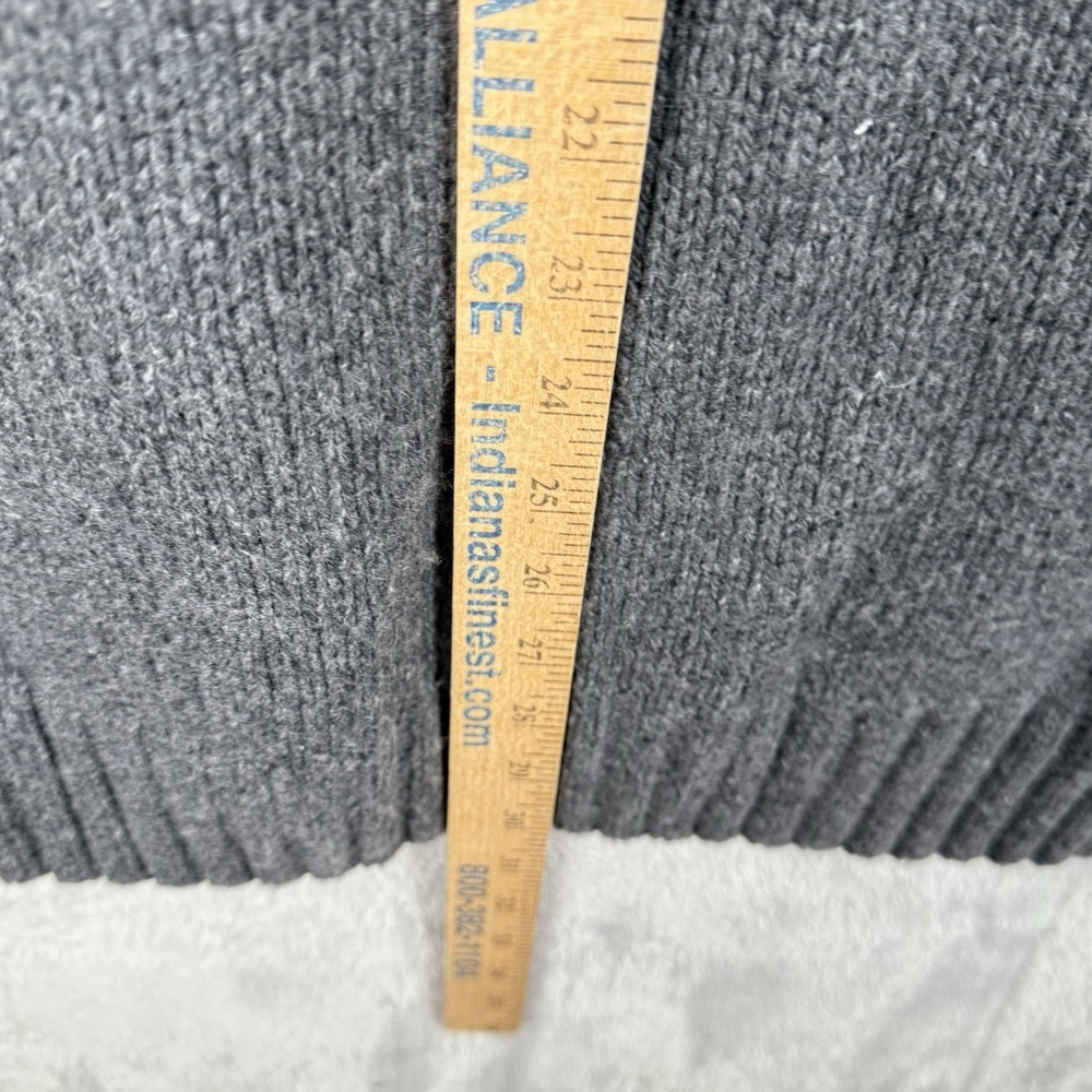 Eddie Bauer Sweater Mens L Gray Cotton Wool Ski Nordic Knit Pullover Winter - Picture 9 of 9